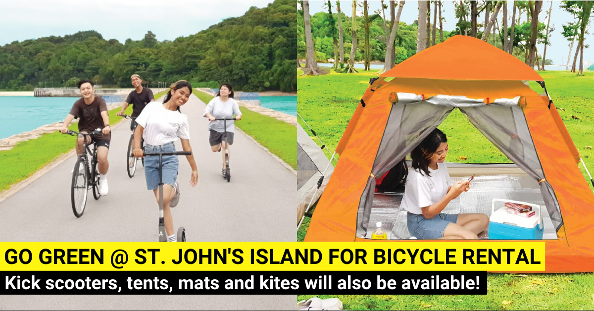 Bicycle Kiosk For Bike Rental On St. John's Island and Lazarus Island BYKidO