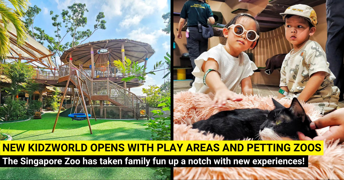 Brand New KidzWorld Opens in Singapore Zoo - Dry and Water Play Areas, Petting Zoo and More