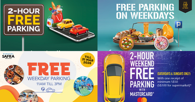 Free Parking in Shopping Malls in Singapore | Updated 2026