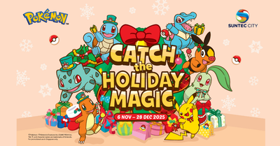 Catch The Holiday Magic at Suntec City’s Pokémon Adventure this Festive Season 2025!