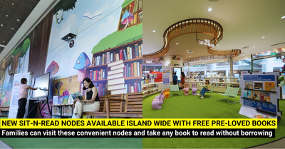 NLB Launches New Sit-n-Read Nodes with Free Pre-loved Books!