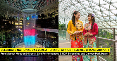 Celebrate National Day at Changi Airport & Jewel: Free Mascot Meet-and-Greets, Live NDP Screening, and 1-for-1 Canopy Park Deals!