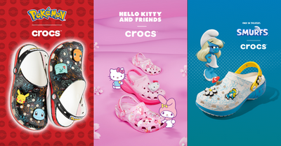 Crocs Launches Collaboration with Hello Kitty, Pokémon and The Smurfs!