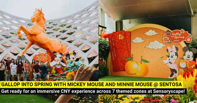 Gallop into Spring with Disney’s Mickey Mouse and Minnie Mouse at Sentosa this Chinese New Year!