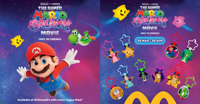 Super Mario Toys and Books are Coming to McDonald's from 26 Mar to 29 Apr!