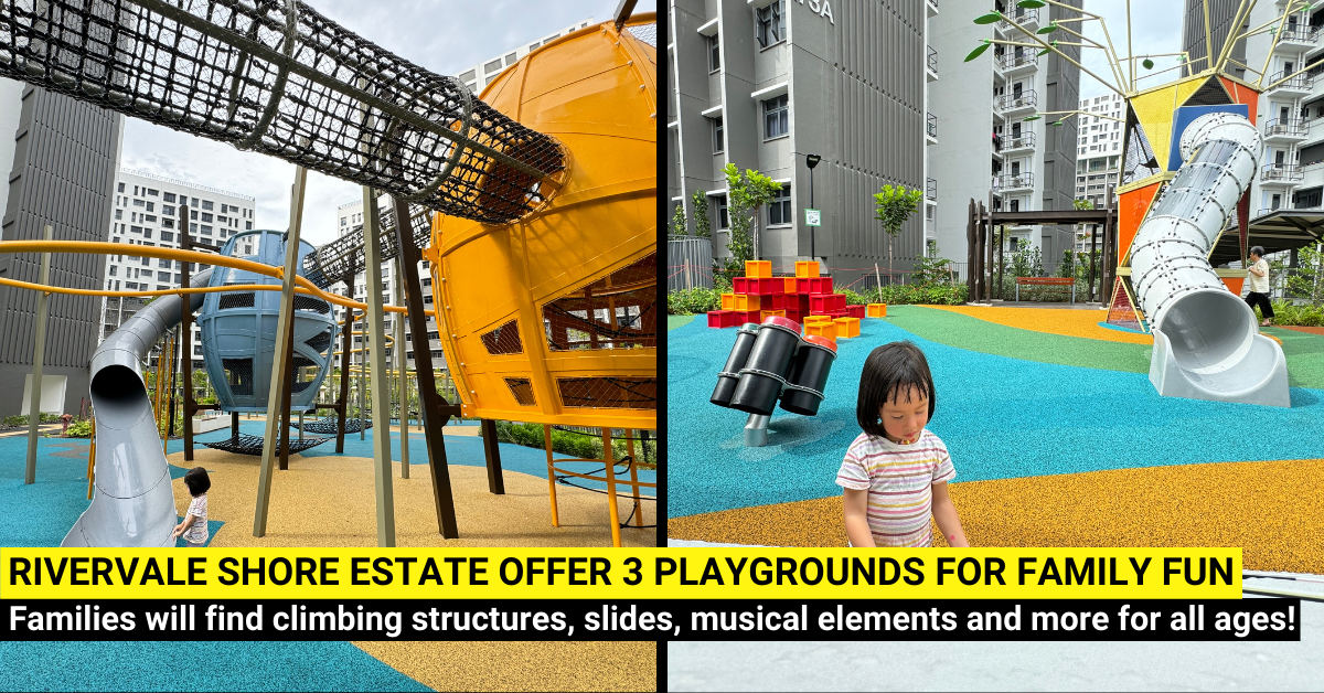 Rivervale Shores Playgrounds with Flying Birds Nests and More