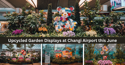 Step Into Colourful Upcycled Garden Displays At Changi Airport This June Holidays