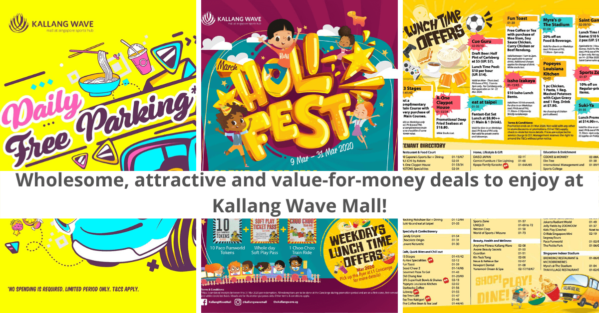 Family-Friendly Promotions At Kallang Wave Mall | Free Parking, Discounts and More!
