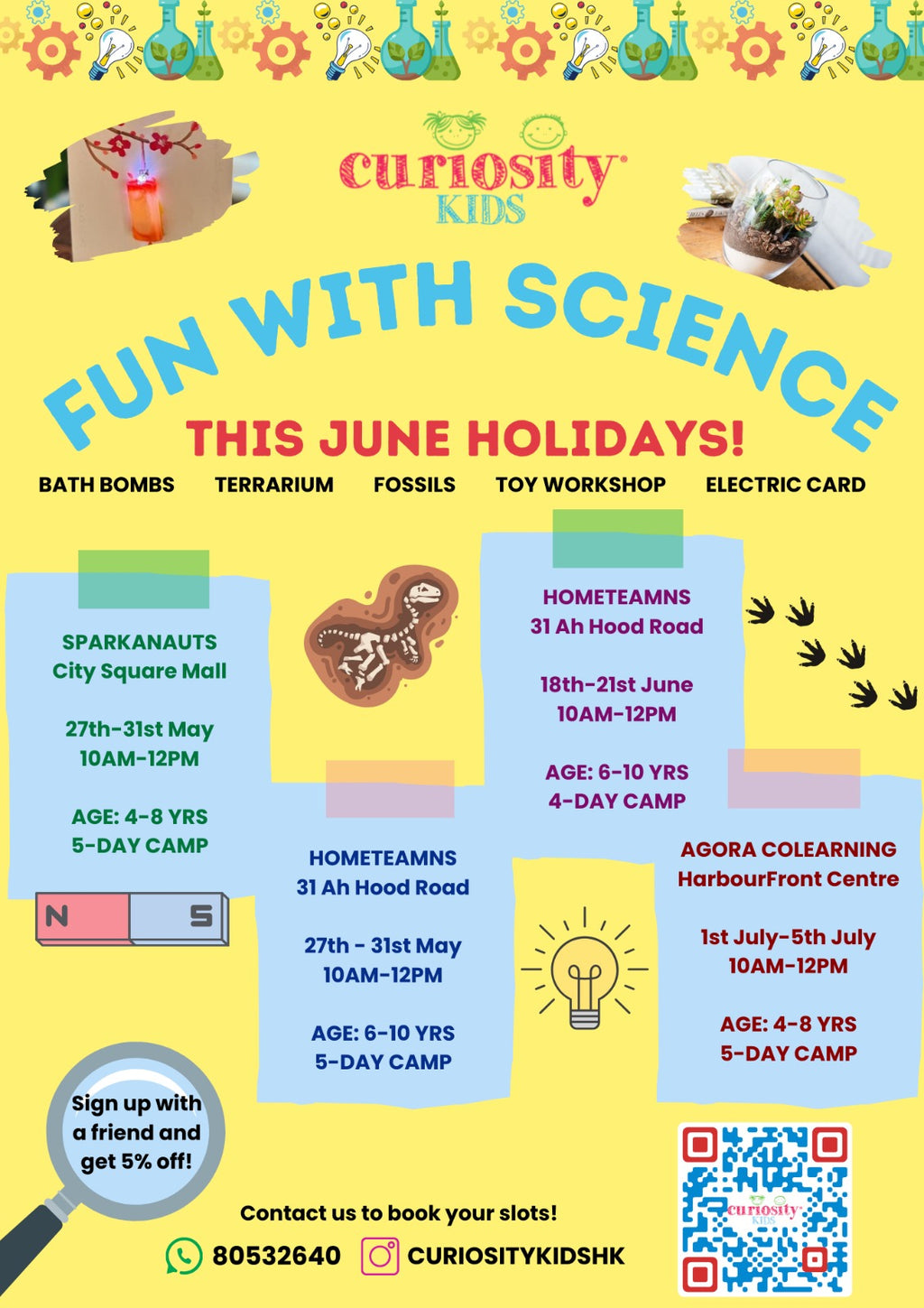 Curiosity Kids June Holiday Camps