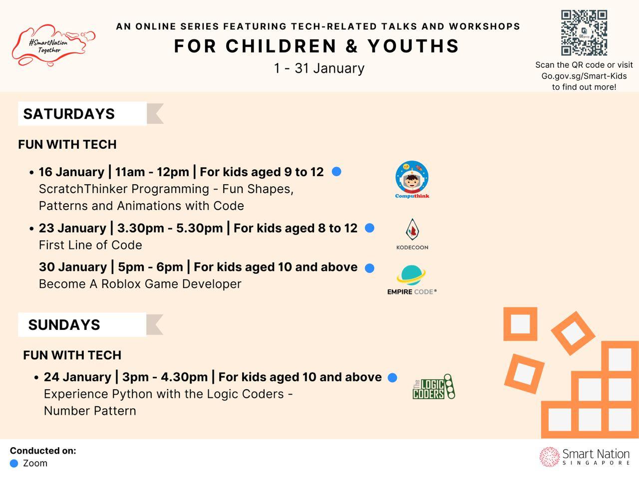 A Series of Free Tech Talks and Workshops for Young Parents and Kids in Sep | #SmartNationTogether - BYKidO