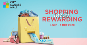 City Square Mall September 2020 Promotions | Shopping Rewards and Free 2-Hour Weekday Parking