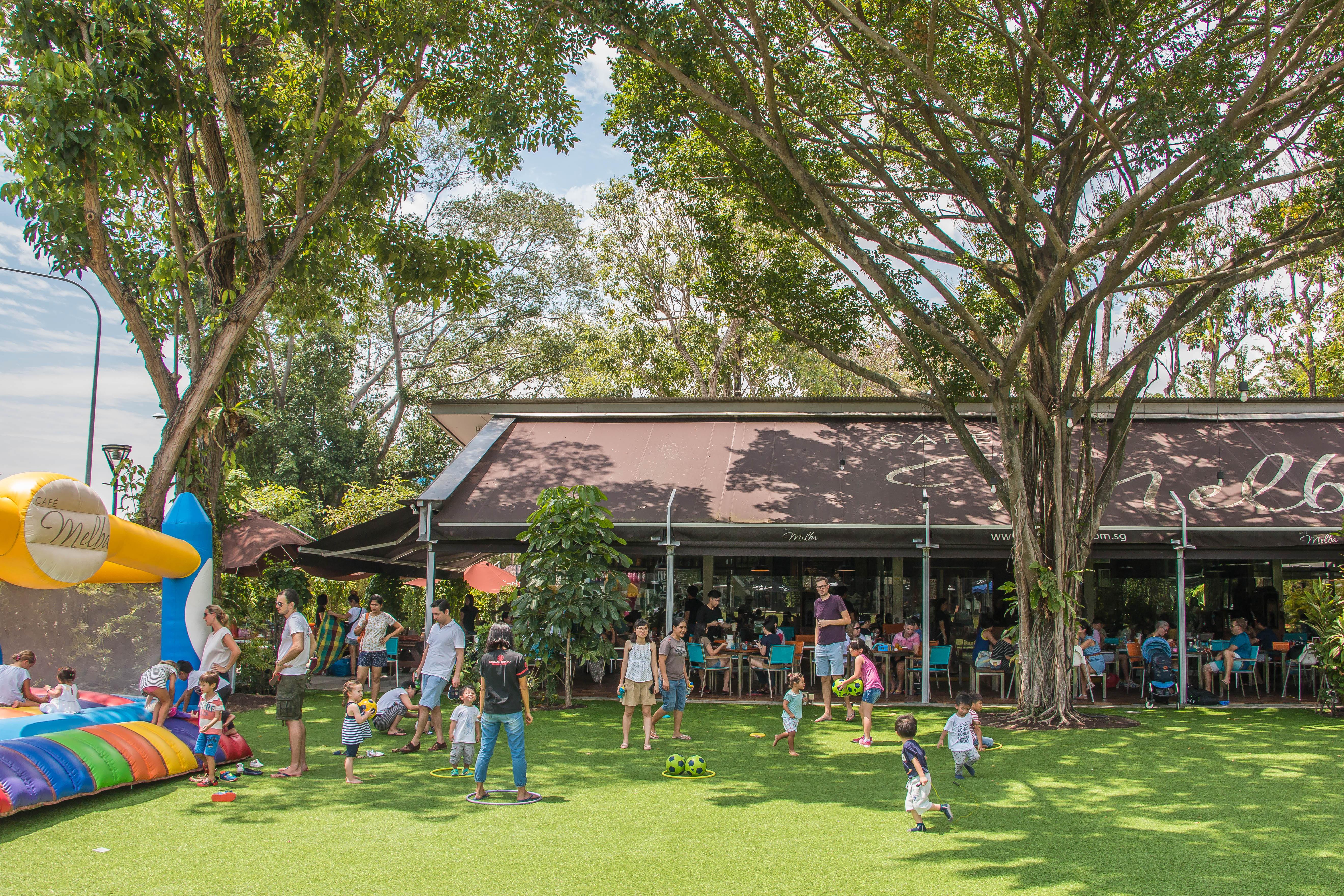 Cafe Melba @ Goodman Arts Centre | Kids Friendly Restaurant with Bouncy Castle - BYKidO