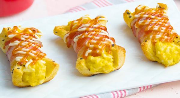 Bacon-Wrapped Egg Toasties