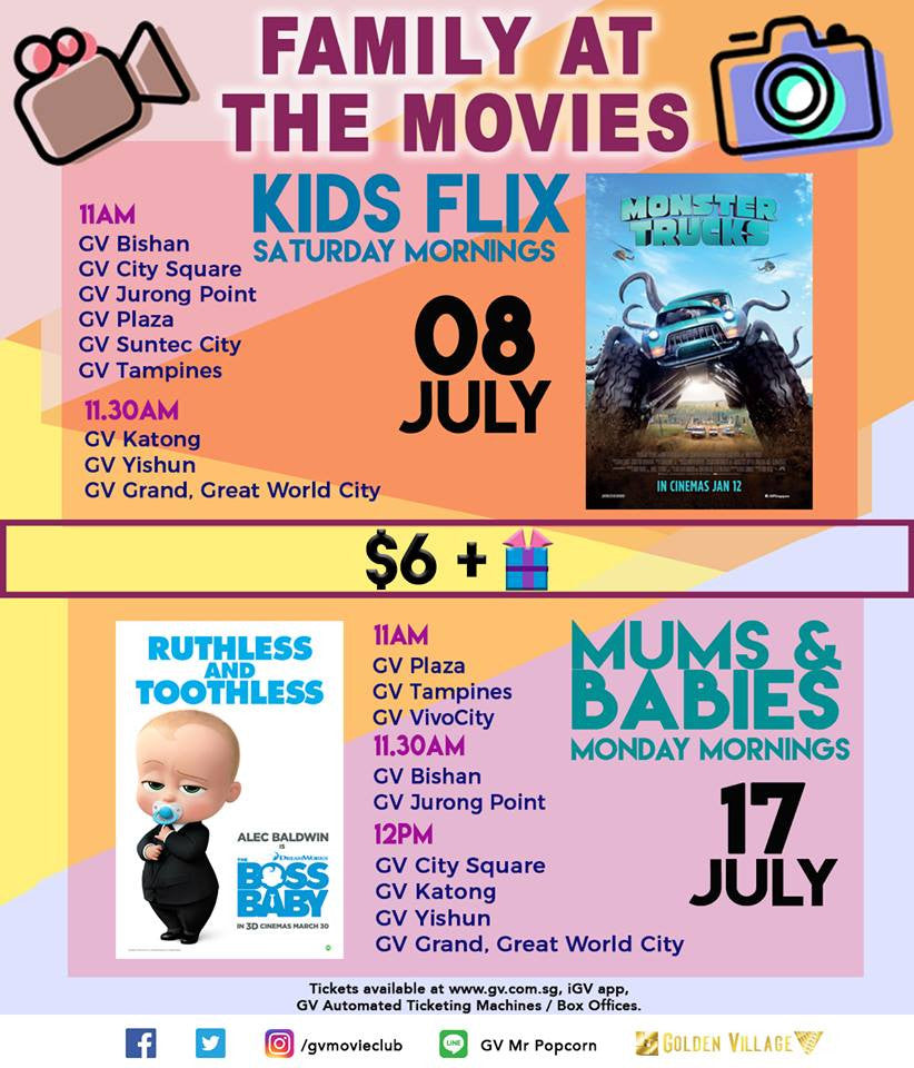 Things to do this Weekend: Catch a family movie with Golden Village @ just $6!