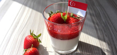 Panna Cotta with Strawberry Compote
