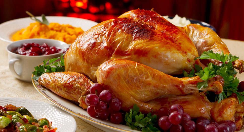 Roast Turkey with Cranberry Sauce