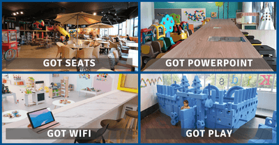 Alternative Venues to Work or Chill while the Kids get to Play