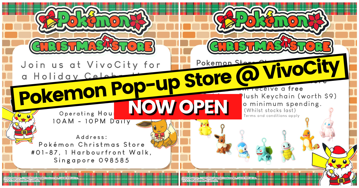 Pokemon Christmas Store To Open At VivoCity Singapore From 7th Nov to 26th Dec! - BYKidO