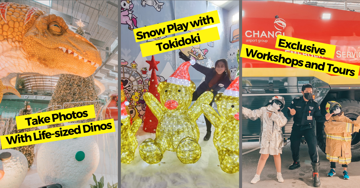 The Changi Festive Village With Dinosaurs and tokidoki-themed Activities!