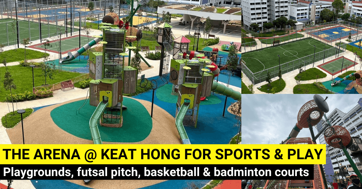 The Arena @ Keat Hong - Playground, Futsal Pitch, Basketball & Badminton Court - BYKidO