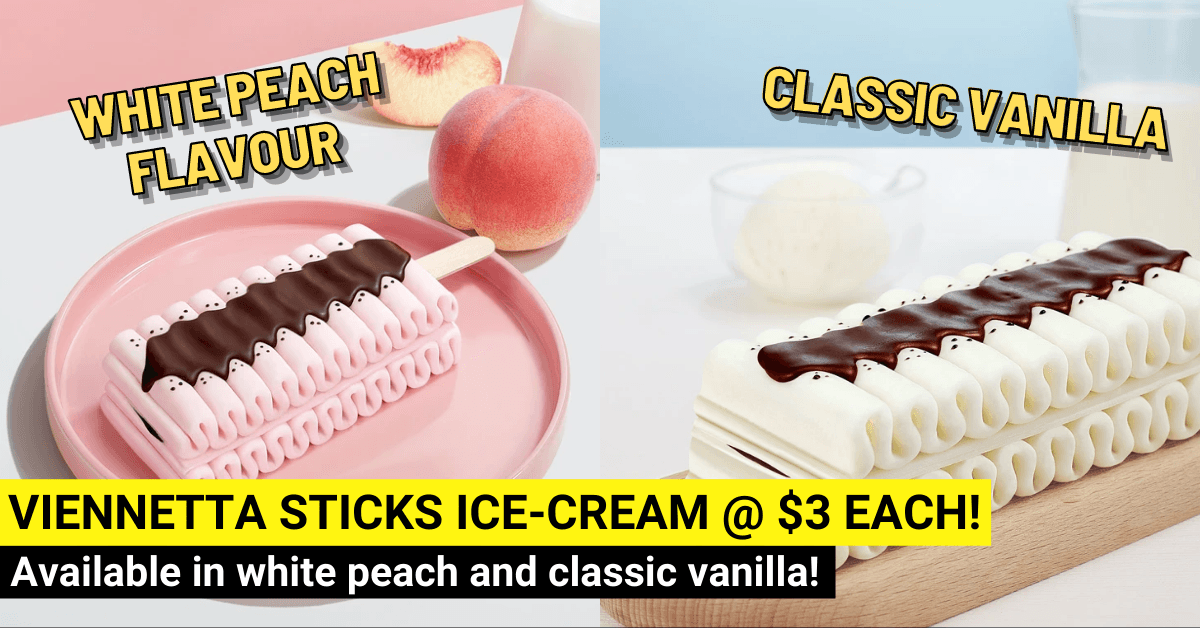Wall's Introduces The New $3 Viennetta Sticks: Japanese White Peach & Classic Vanilla Flavours