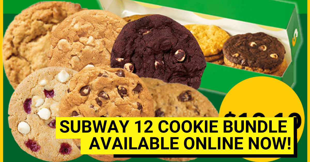 Subway Singapore Offers 12 Cookies Bundle Deal Online At Only $0.84 Each - BYKidO