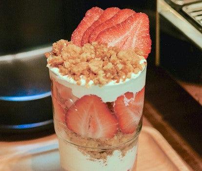 Honey Strawberry Vanilla Trifle