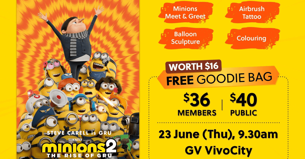 Have A Fun-Filled Family Day With Minions 2: The Rise of Gru! At Golden Village VivoCity This June! - BYKidO