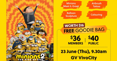 Have A Fun-Filled Family Day With Minions 2: The Rise of Gru! At Golden Village VivoCity This June!