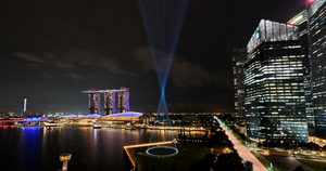 Shine a Light Illuminates the Marina Bay Skyline Nightly Throughout December