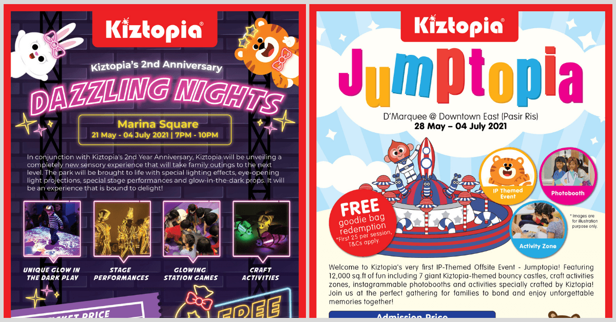 Kiztopia Celebrates 2 Years With Special Events: Dazzling Nights and Jumptopia! - BYKidO