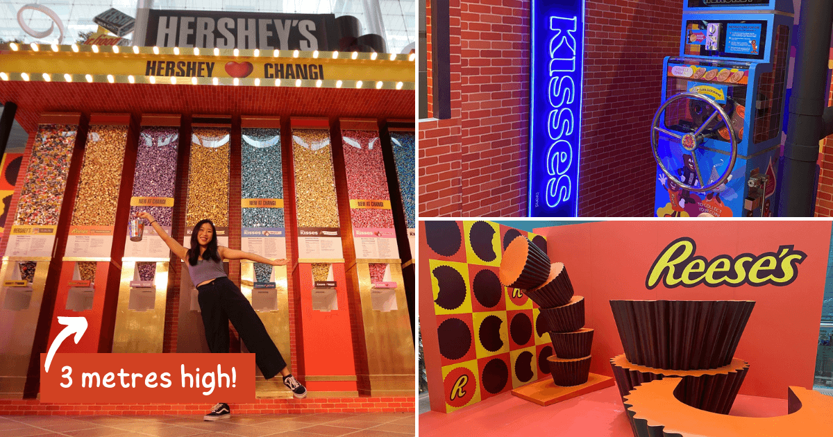 Hershey’s Brings Chocolate Paradise to Changi Airport with Giant Candy Machines, Installations & More! - BYKidO