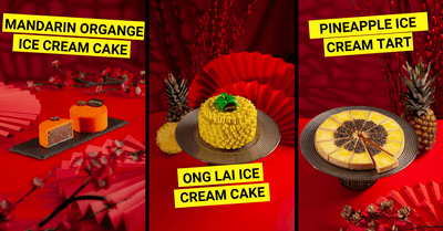Swensen's Introduces New Items For The Festive Season - Ong Lai Ice Cream Cake, Firecracker Pineapple Ice Cream Tart, and More!