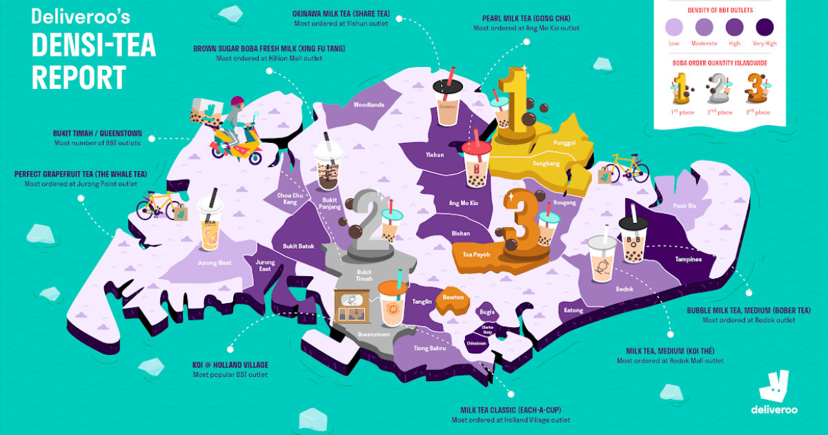 How deep is Singapore’s love for boba? Deliveroo’s Densi-TEA Report spills the tea - BYKidO
