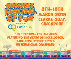 Things to do this Weekend: Be Part of the Singapore Festival of Fun 2018 with Your LOs @ Clarke Quay!