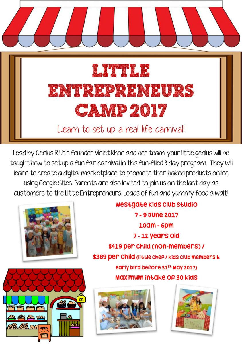 Things to do this Weekend: Join Genius R Us for Little Entrepreneurs Camp
