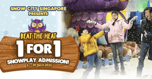 1-for-1 Snow Play Admission to Snow City Singapore | 5 - 30 April 2021