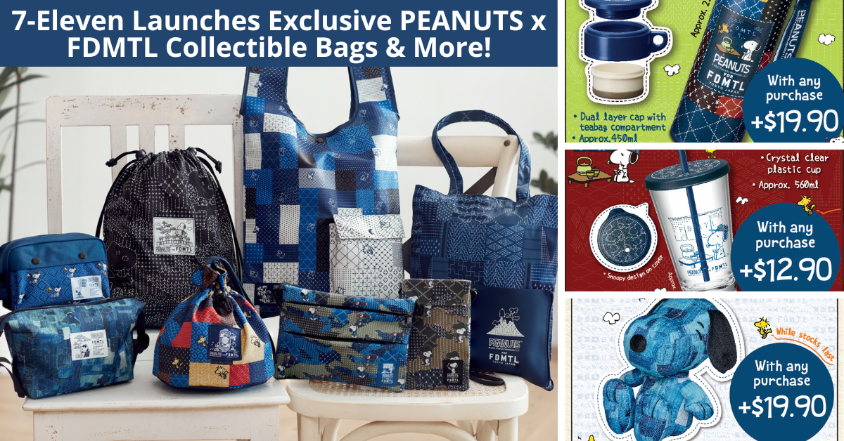 7-Eleven Launches Exclusive PEANUTS x FDMTL Collectible Bags And More! - BYKidO