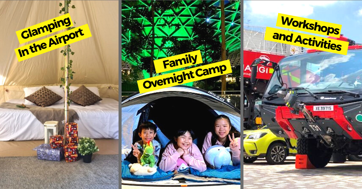 Changi Airport and Jewel Changi Airport - Glamping and Year-end Holiday Programmes! - BYKidO