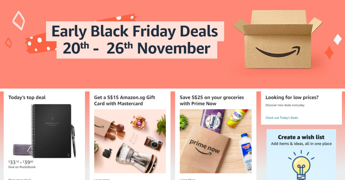 Amazon Singapore's Black Friday and Cyber Monday Deals - BYKidO