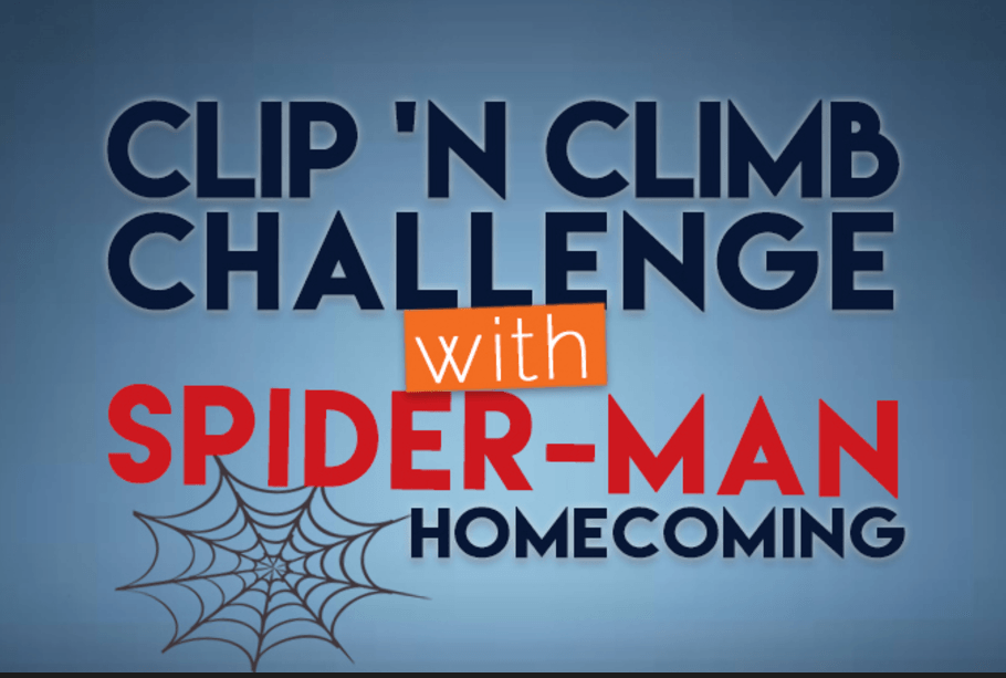 Things to do this Weekend: Clip 'n' Climb Challenge with Spider-Man Homecoming - BYKidO