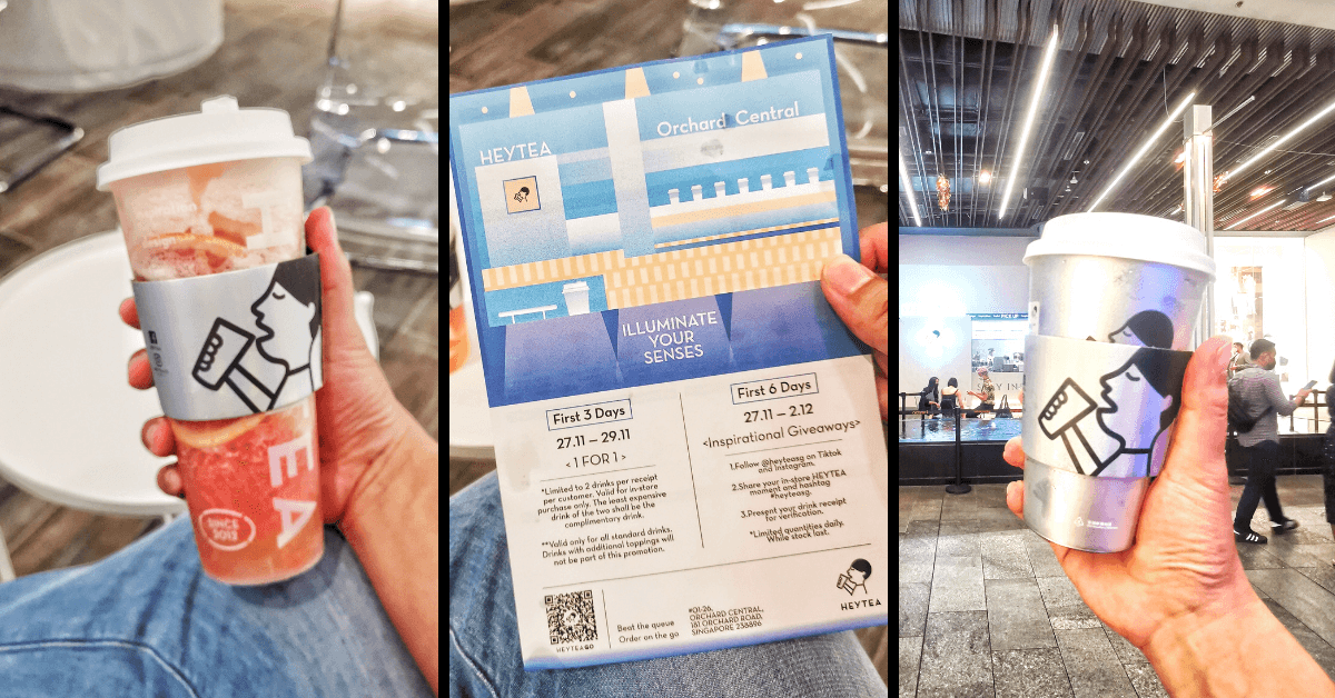 1-for-1 HeyTea Drinks At The New Orchard Central Outlet - BYKidO