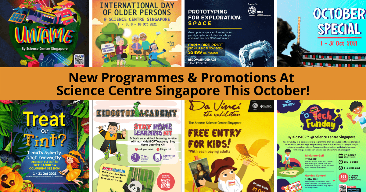 October Happenings At Science Centre Singapore - BYKidO
