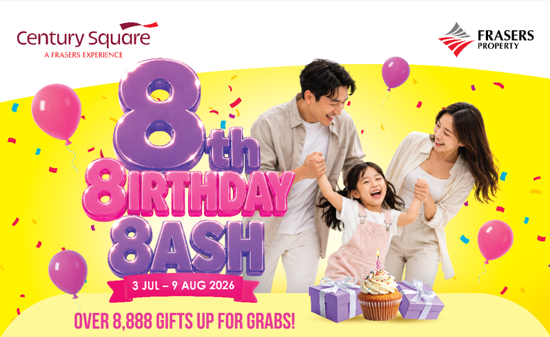 Over $25,000 worth of Prizes at Century Square's Birthday Bash - Come take part in the Giant Human Claw Machine & Delightful Treats