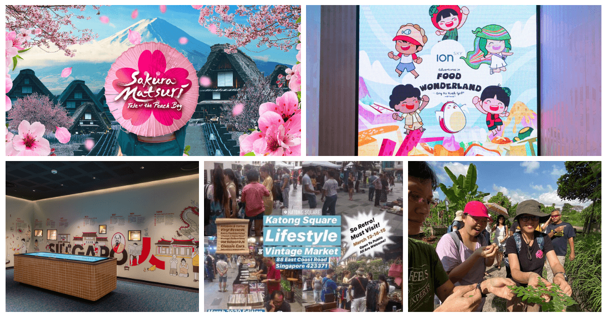 5 Things to do and Places to go with Kids this weekend in Singapore (2nd - 8th Mar 2020)
