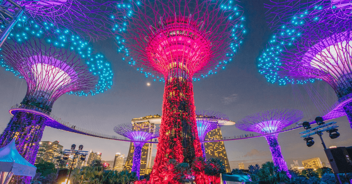 Gardens by the Bay Free Light Show, Garden Rhapsody, Returns | Timings and Details - BYKidO
