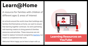 Learn at Home with YouTube | Resources to Keep the Little Ones At Home!