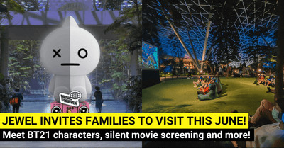 Line Friends' BT21 Inflatables & Silent Movie Experience at Jewel Changi Airport This June Holidays