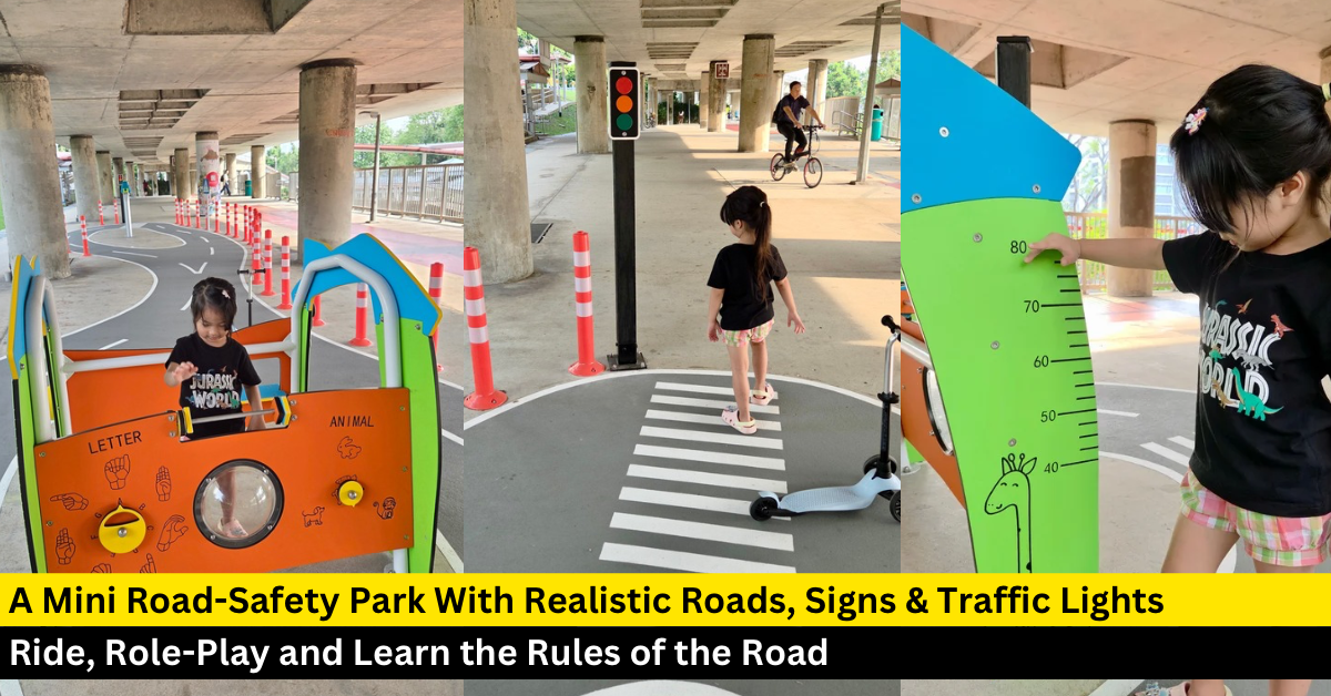Ang Mo Kio Mini Road Safety Park: An Entirely Sheltered Play Space Under the MRT Tracks