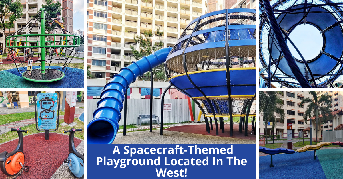 Jurong West Street 73 Playground | A Spacecraft-Themed Playground With Climbing Structures, Slides, See-Saws And More! - BYKidO